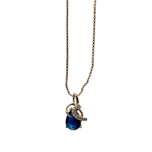 American Diamond Pendant Necklace - D108N - 2